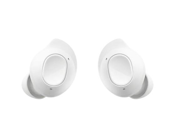 Samsung Galaxy Buds FE bežične slušalice bele boje, sa aktivnom eliminacijom buke, ergonomskim dizajnom i dugotrajnim trajanjem baterije.